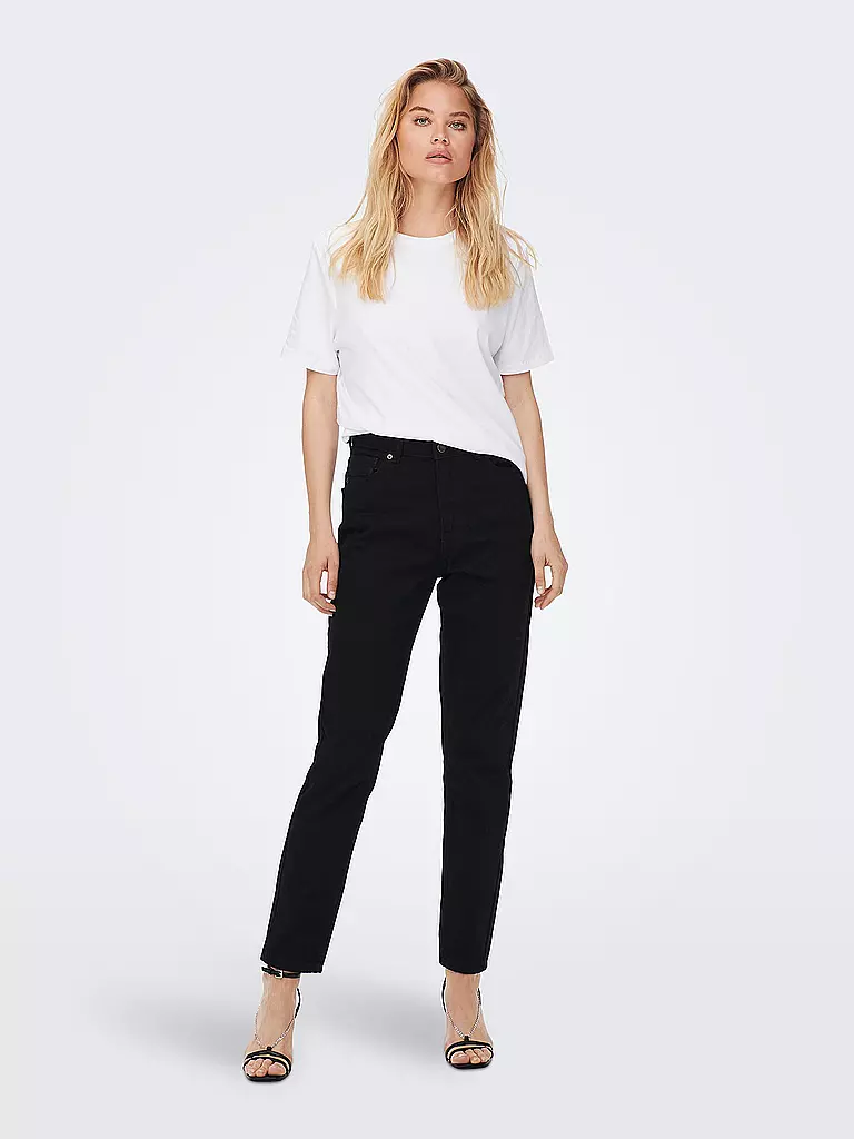 ONLY | Highwaist Jeans Mom Fit ONLJAGGER  | schwarz