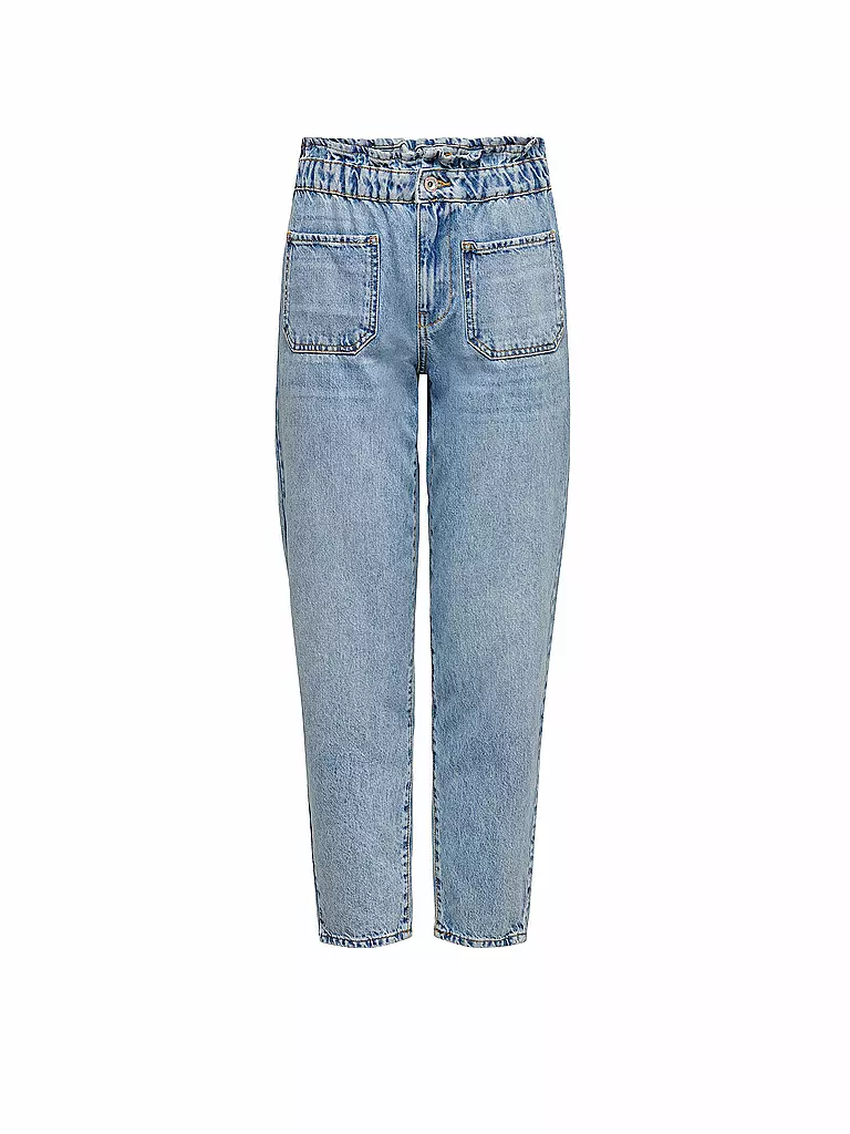 ONLY | Highwaist Jeans Mom Fit | hellblau