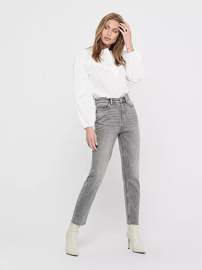 ONLY | Highwaist Jeans Straight Fit ONLEMILY | grau