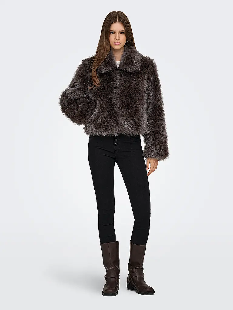 ONLY | Jacke in Felloptik ONLMANNY | braun