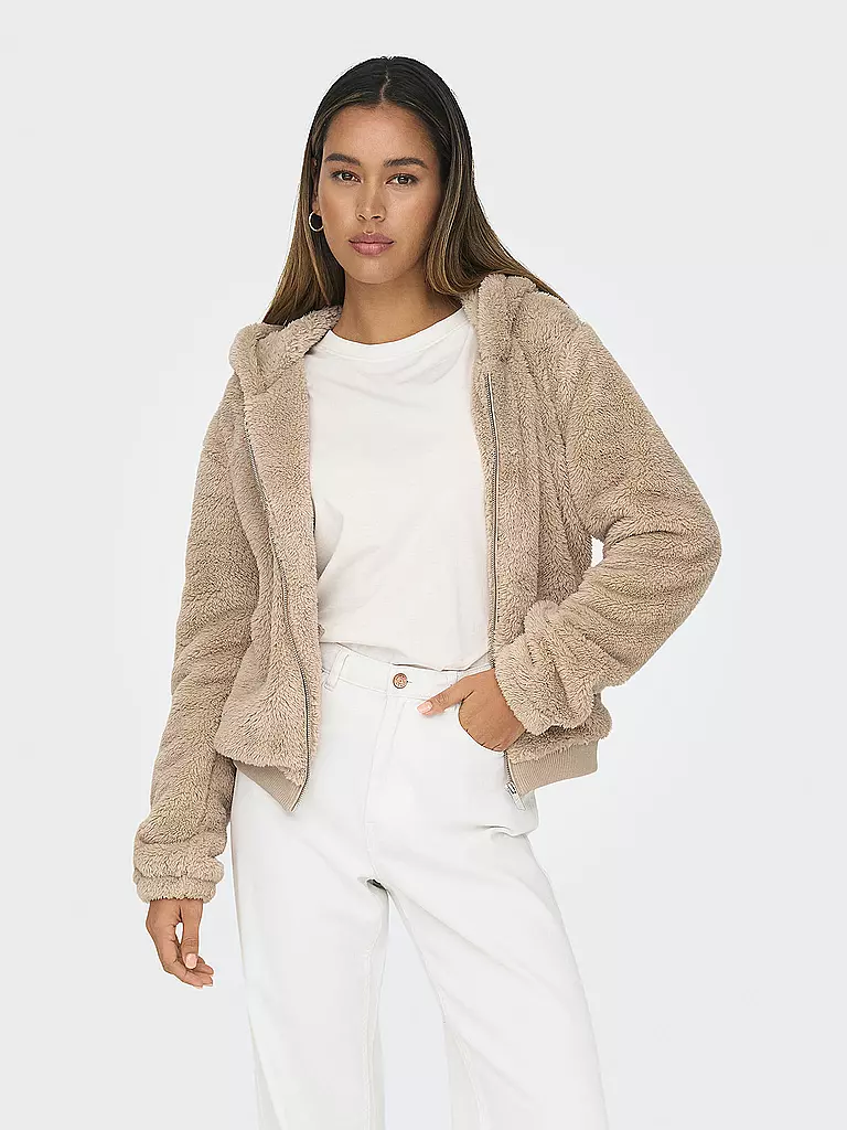 ONLY | Jacke in Felloptik ONLNEWANNA | beige