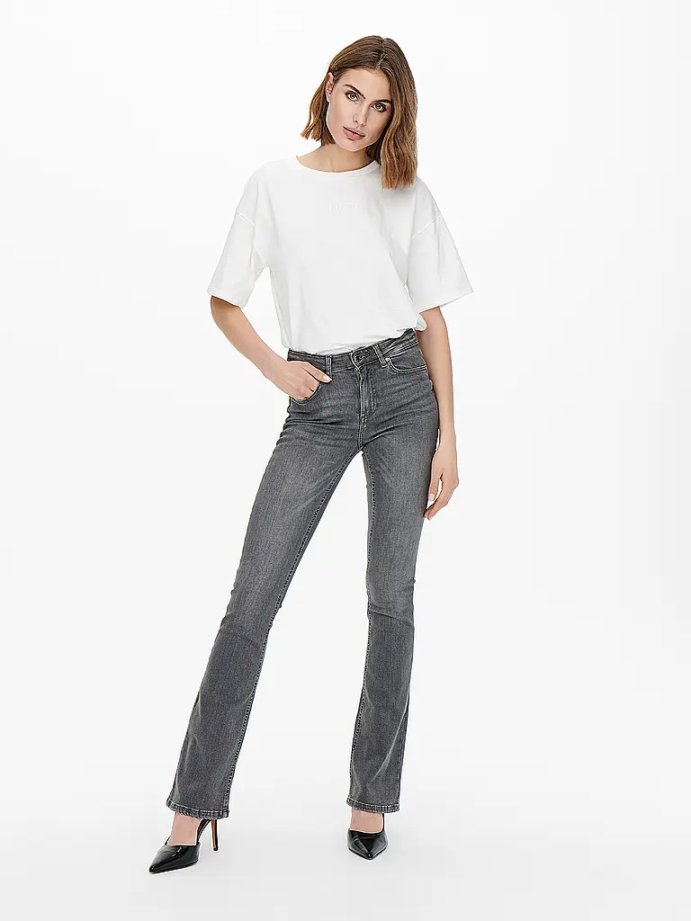ONLY | Jeans Flared Fit ONLBLUSH | grau