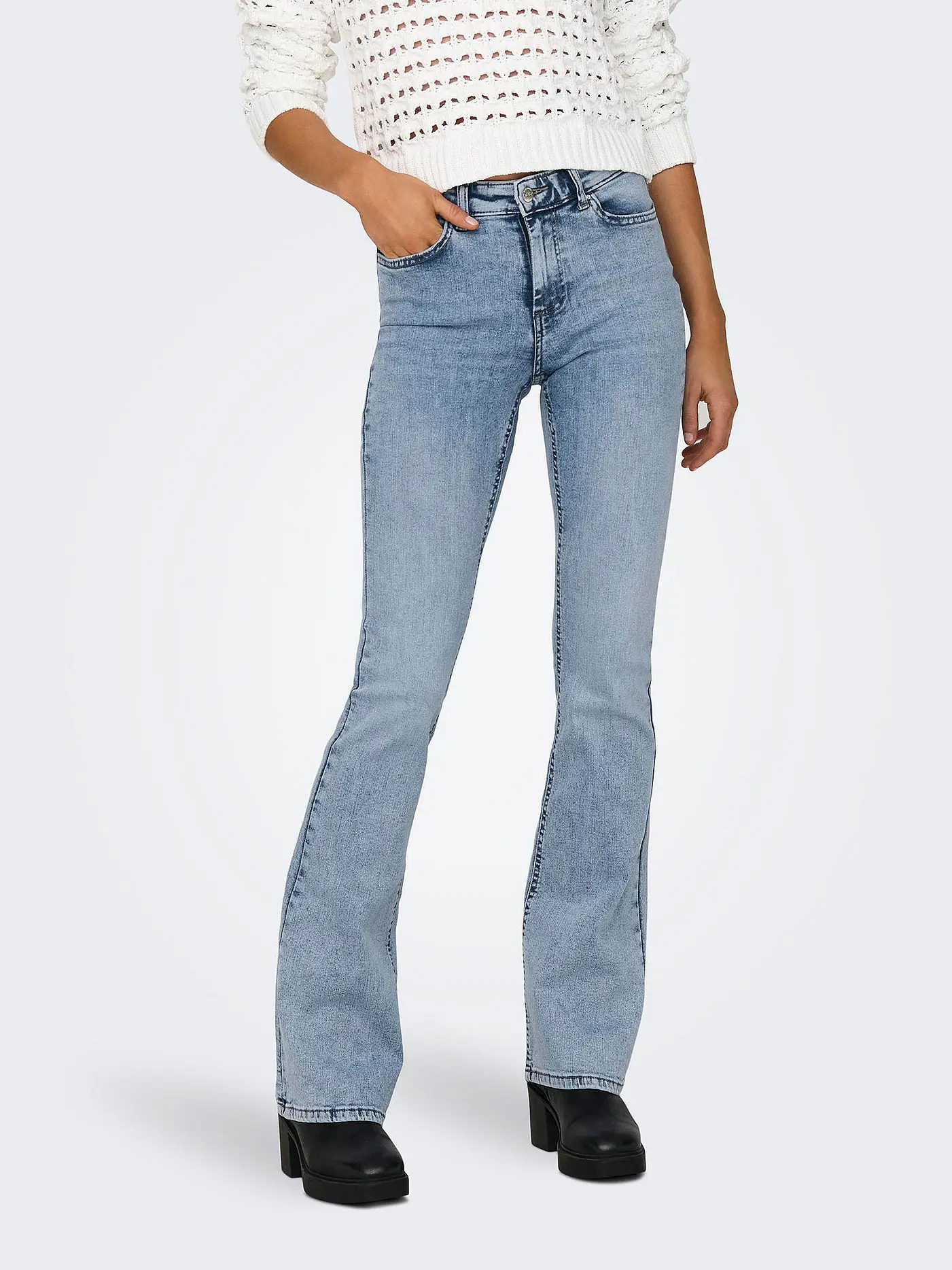 ONLY | Jeans Flared Fit ONLBLUSH | hellblau