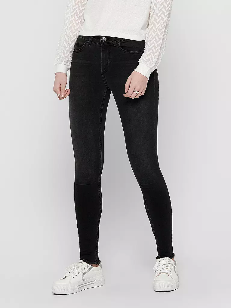 ONLY | Jeans Skinny Fit 7/8 ONLBLUSH | schwarz