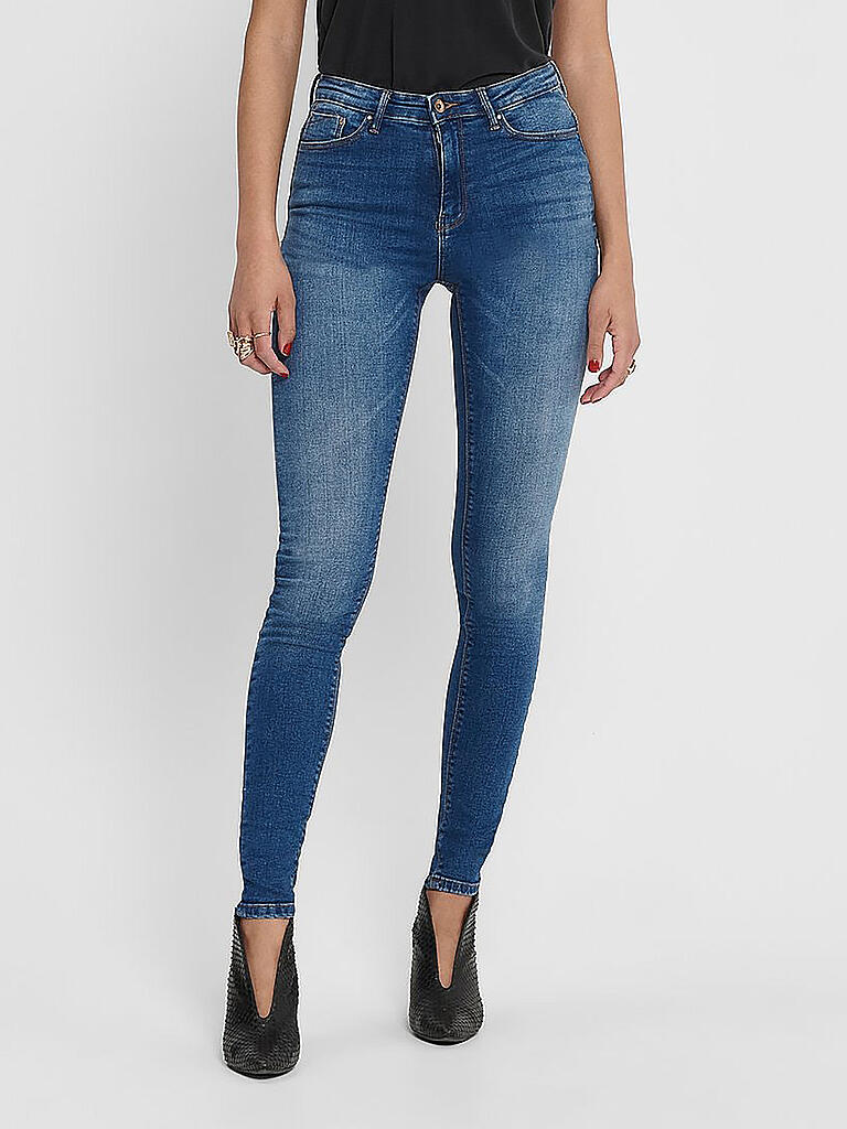 ONLY | Jeans Skinny-Fit "ONLPAOLA" (Highwaist) | blau