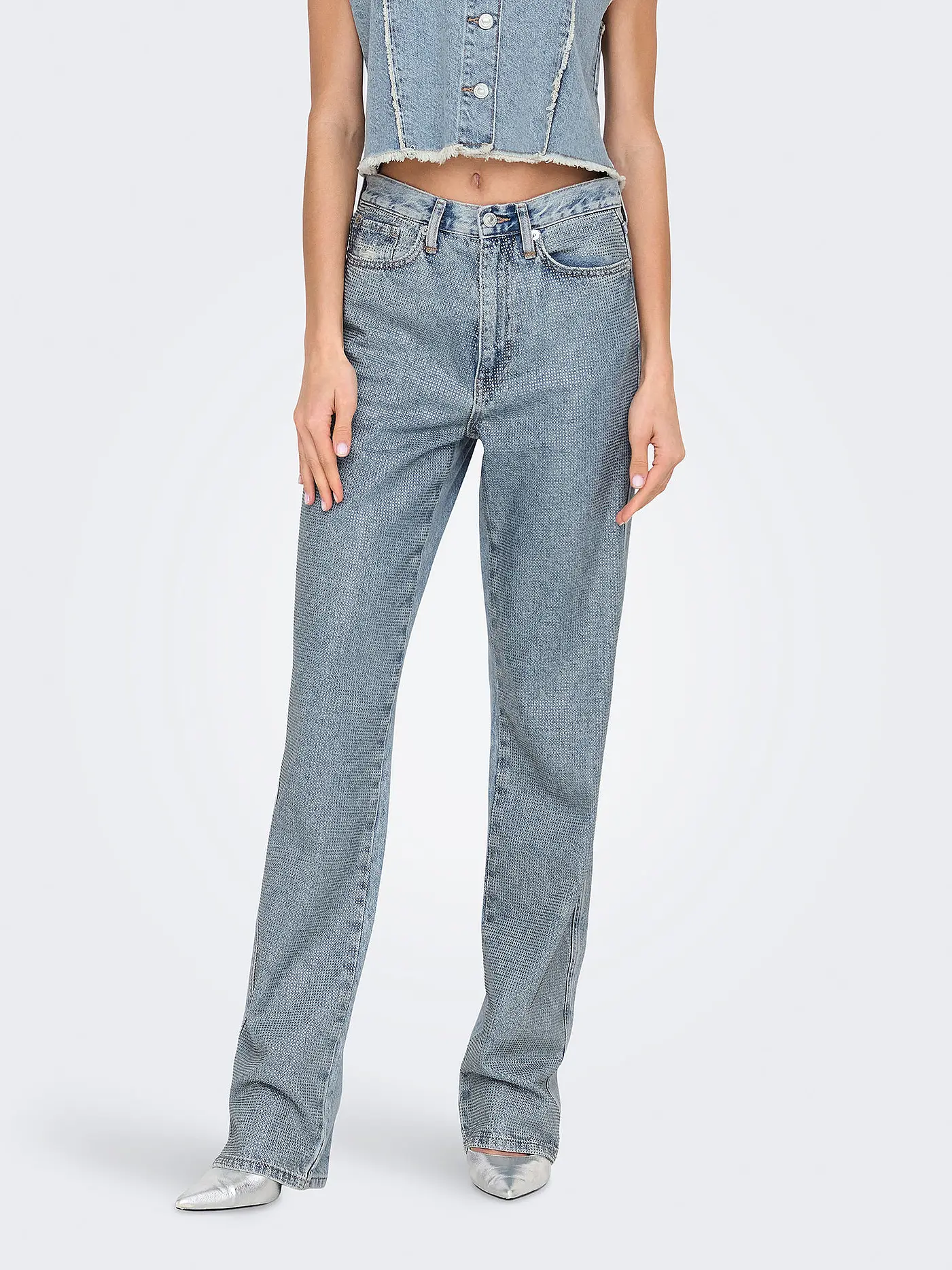 ONLY | Jeans Straight Fit ONLHOLLYWOOD-RILEY | hellblau