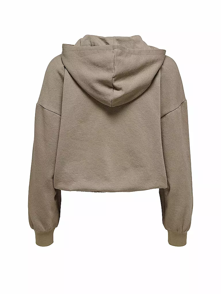 ONLY | Kapuzensweater - Hoodie Cropped Fit ONLCOOPER  | braun