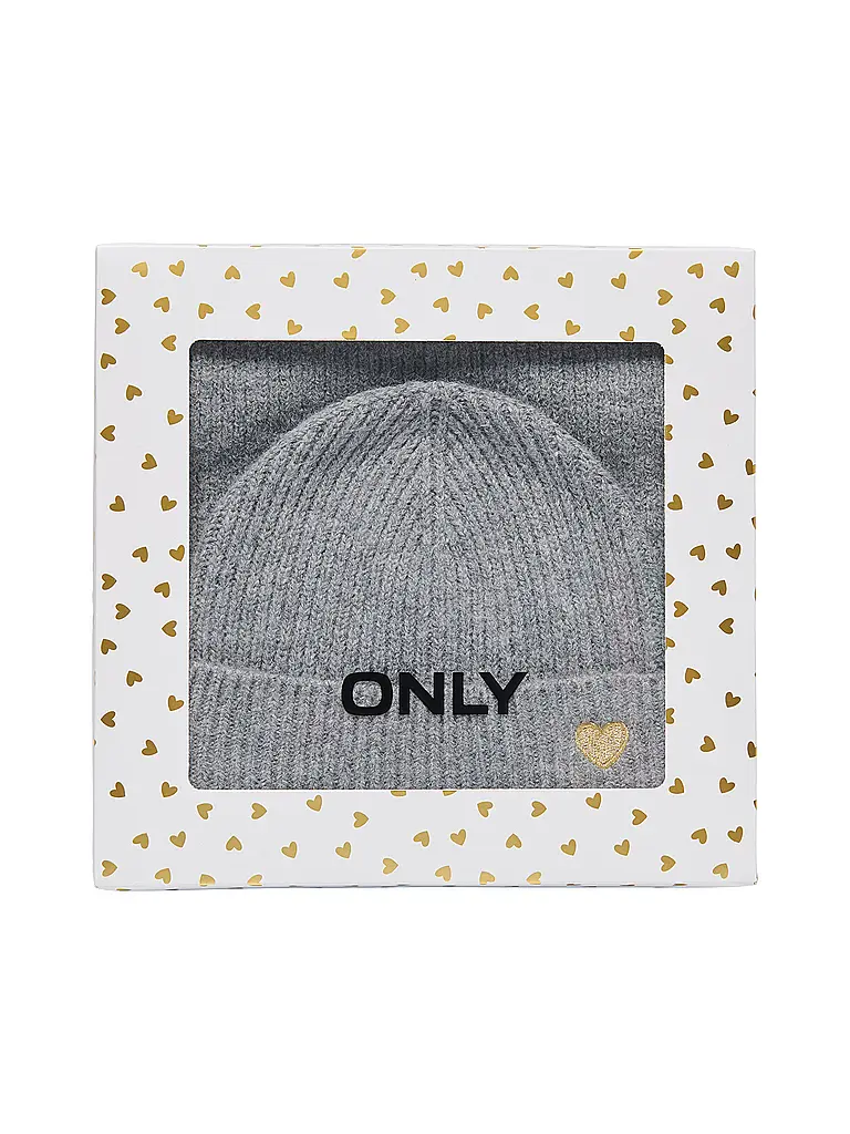 ONLY | Kinder Set 2-teilig Mütze und Schal KMGAVERY | hellgrau