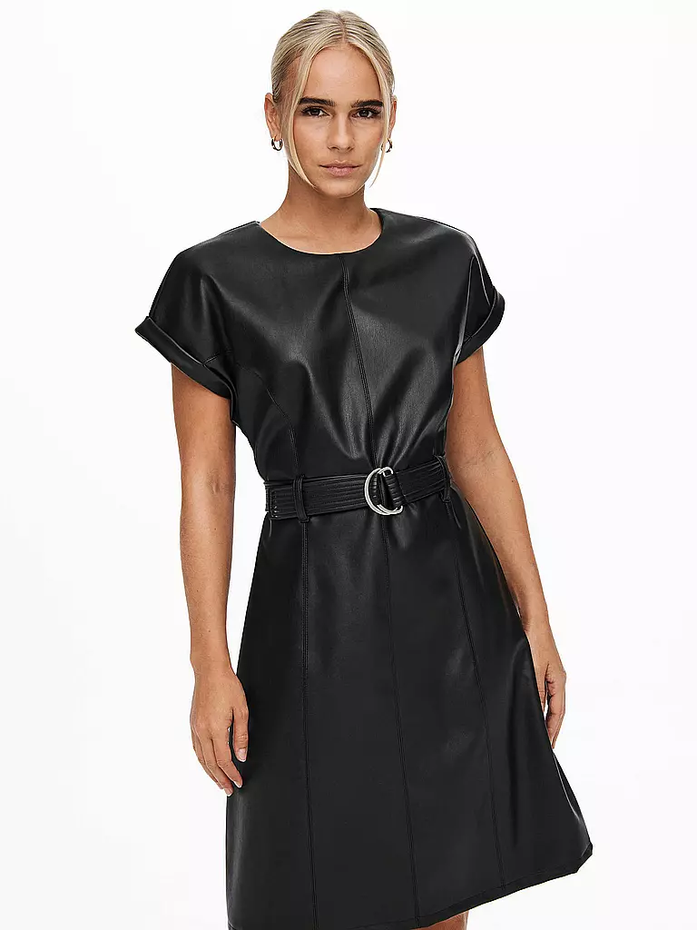 ONLY | Kleid in Lederoptik ONLKELLY  | schwarz