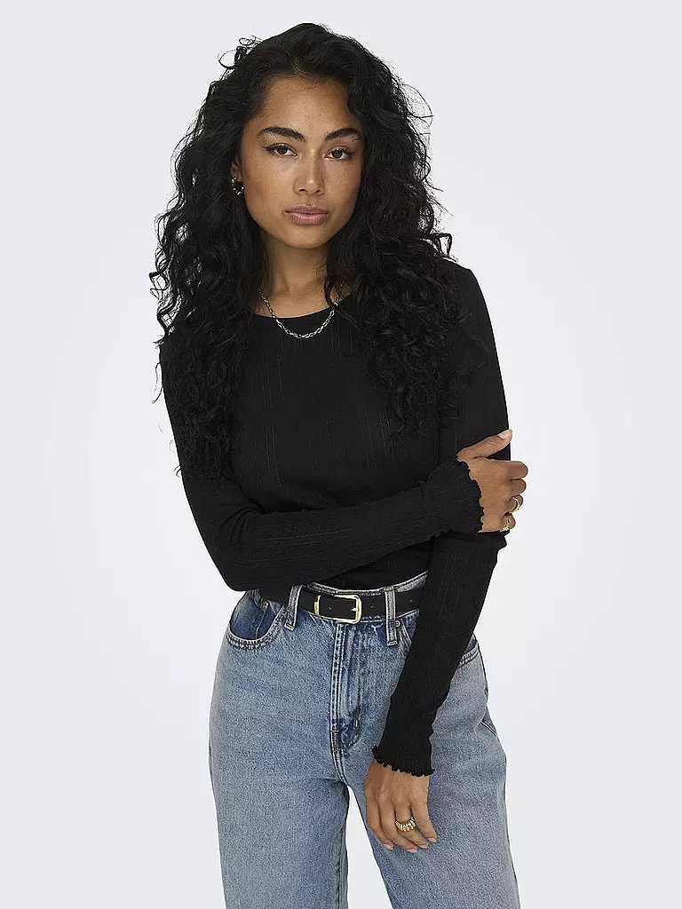 ONLY | Langarmshirt ONLCARLOTTA | schwarz