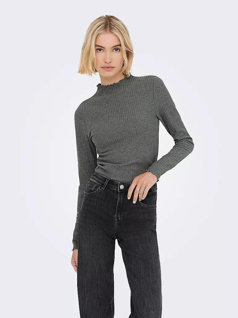 ONLY | Langarmshirt ONLEMMA | grau