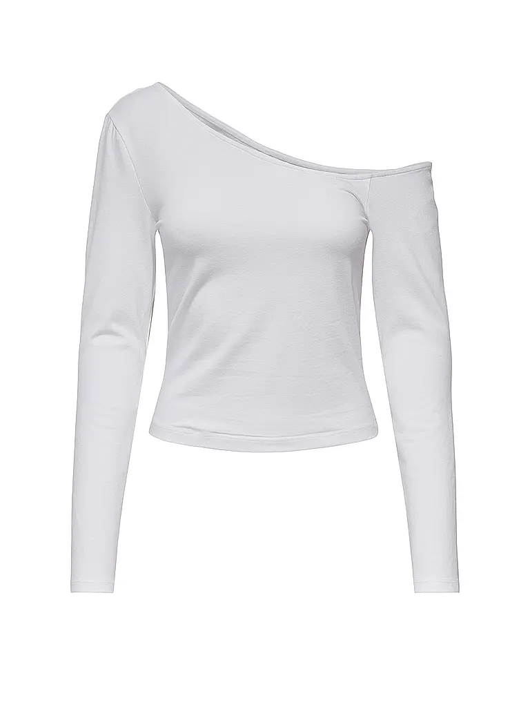 ONLY | Langarmshirt ONLLIVE LOVE LIFE | weiss
