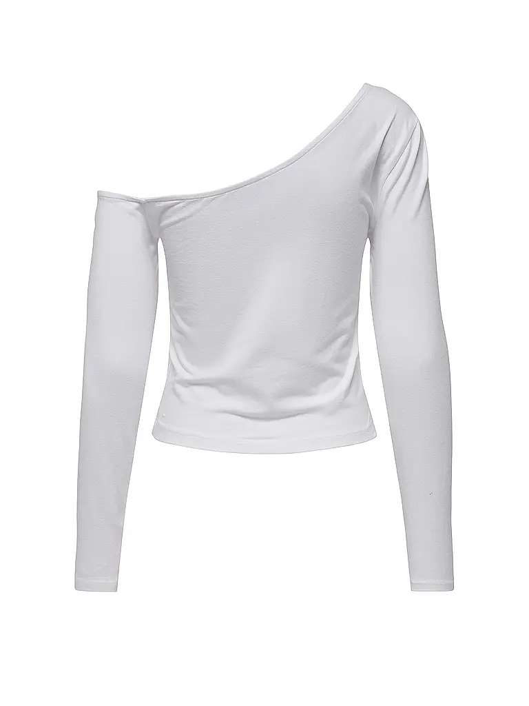 ONLY | Langarmshirt ONLLIVE LOVE LIFE | weiss