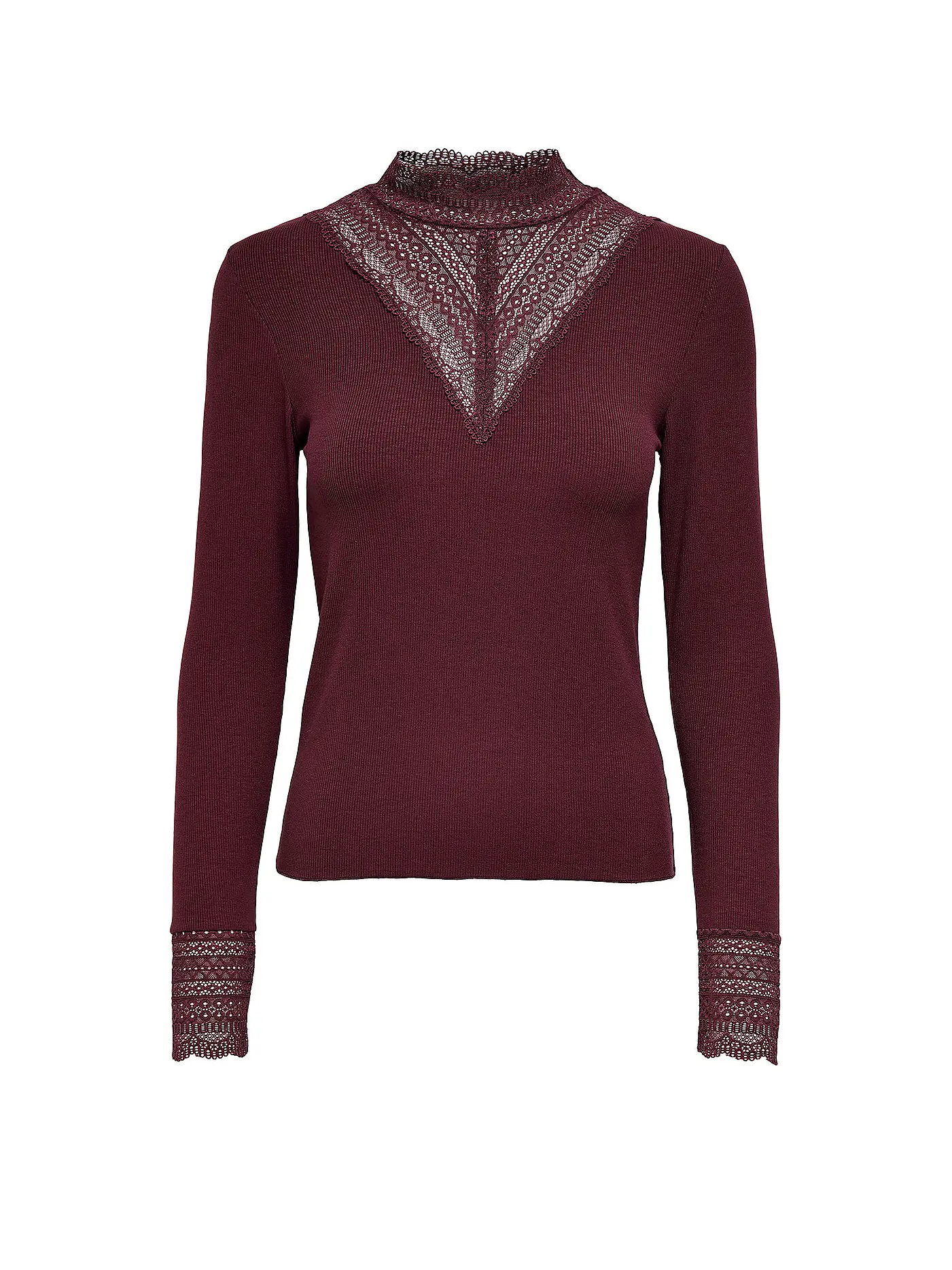 ONLY | Langarmshirt ONLTILDE | beere