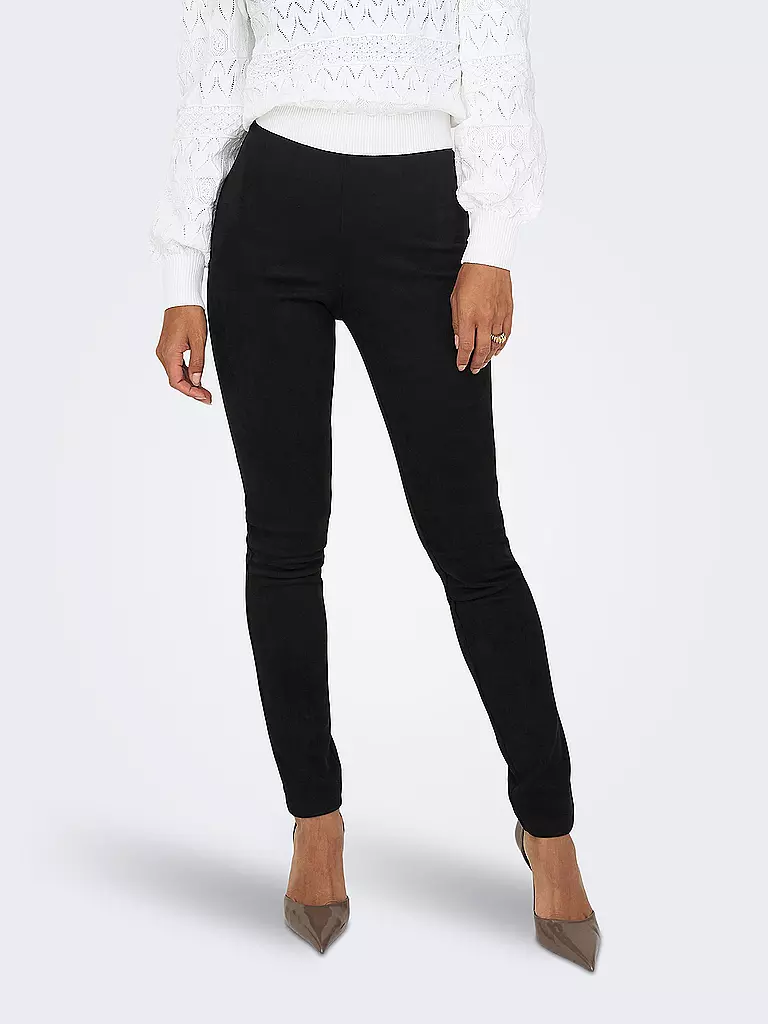 ONLY | Leggings in Lederoptik ONLJO | schwarz