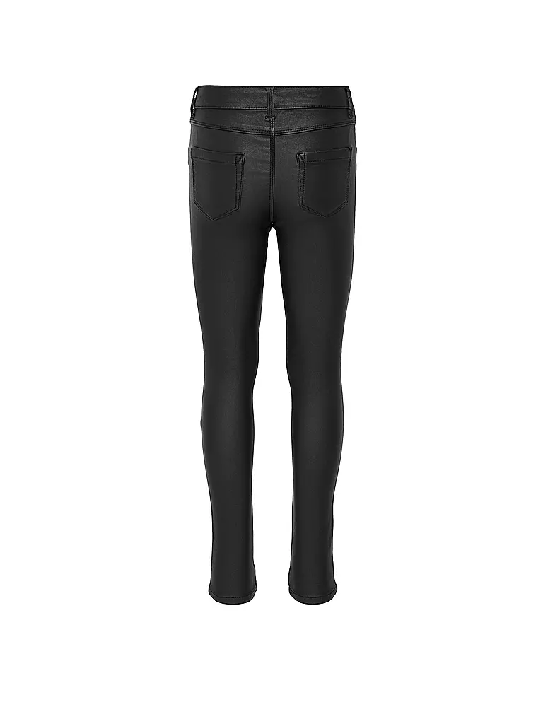 ONLY | Mädchen Jeans in Lederoptik Slim Fit " KONROYAL " | schwarz