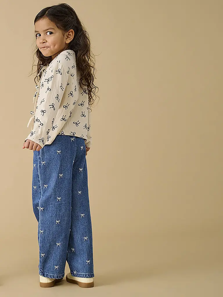 ONLY | Mädchen Jeans Wide Fit KMGPIERCE | blau