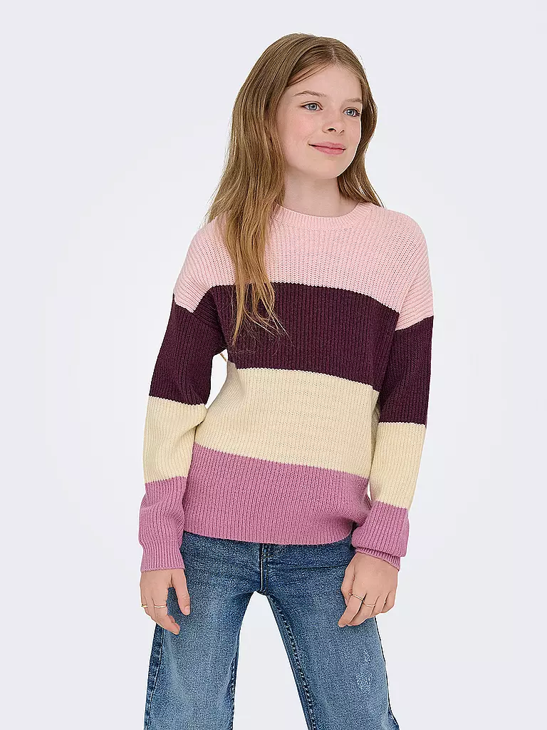 ONLY | Mädchen Pullover KMGSANDY | dunkelrot