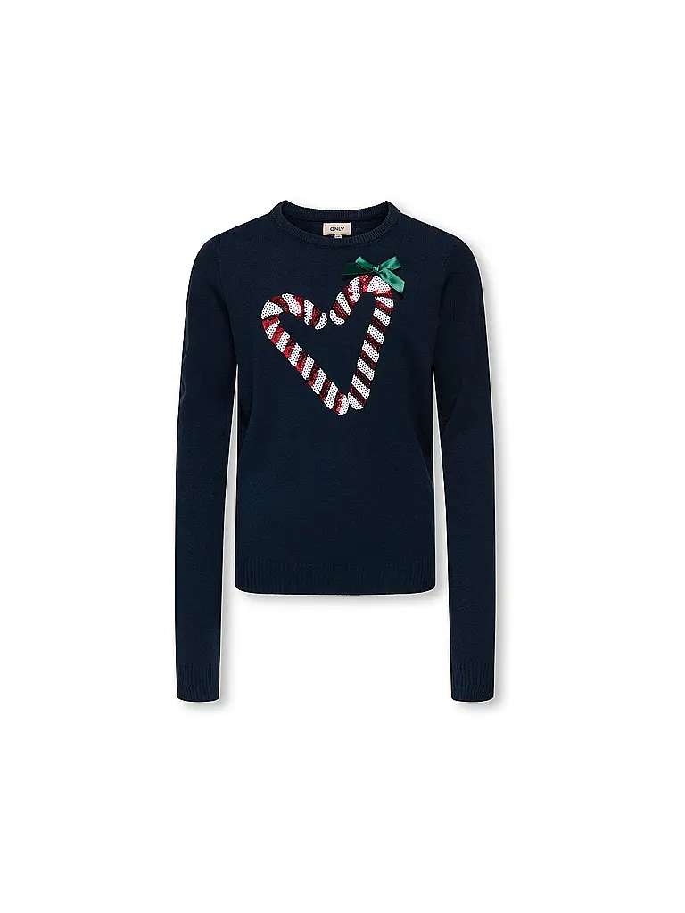 ONLY | Mädchen Pullover KOGXMAS | dunkelblau