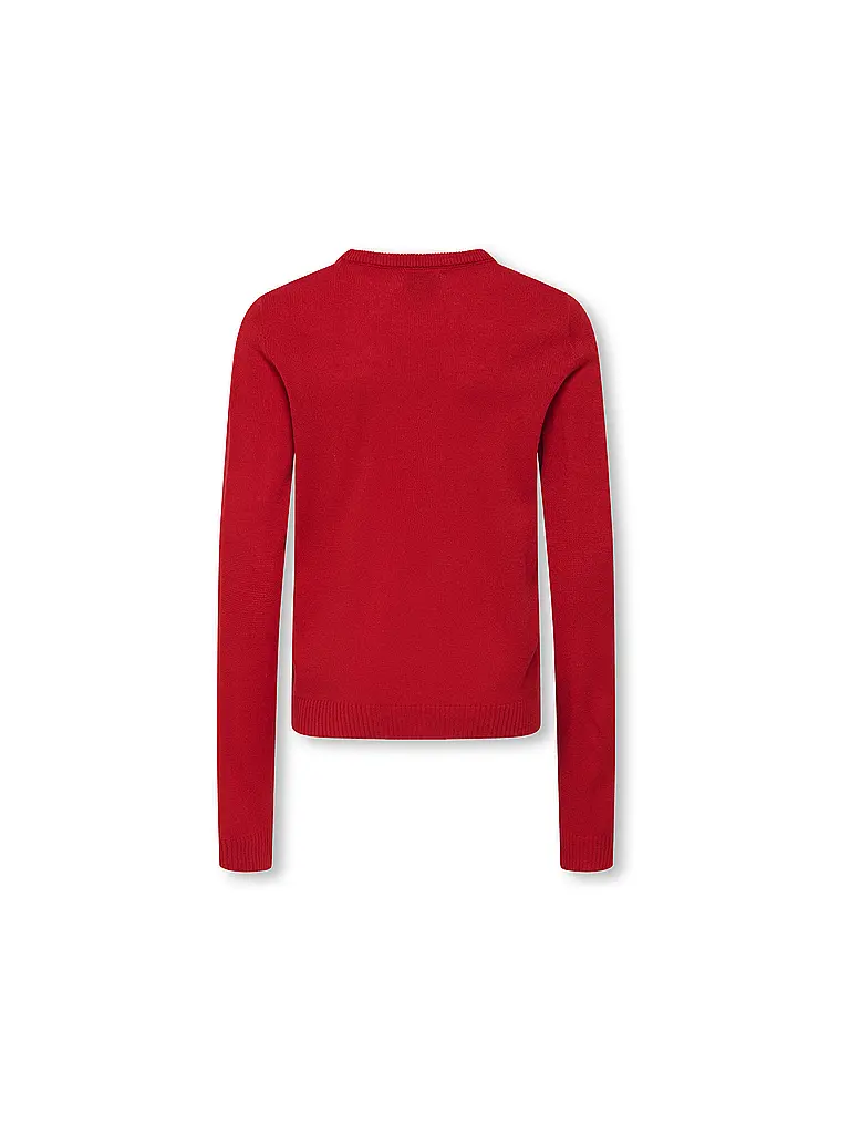 ONLY | Mädchen Pullover KOGXMAS | rot