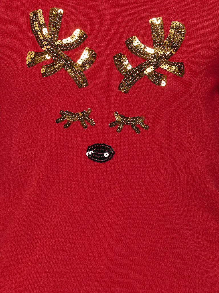 ONLY | Mädchen Pullover KOGXMAS | rot