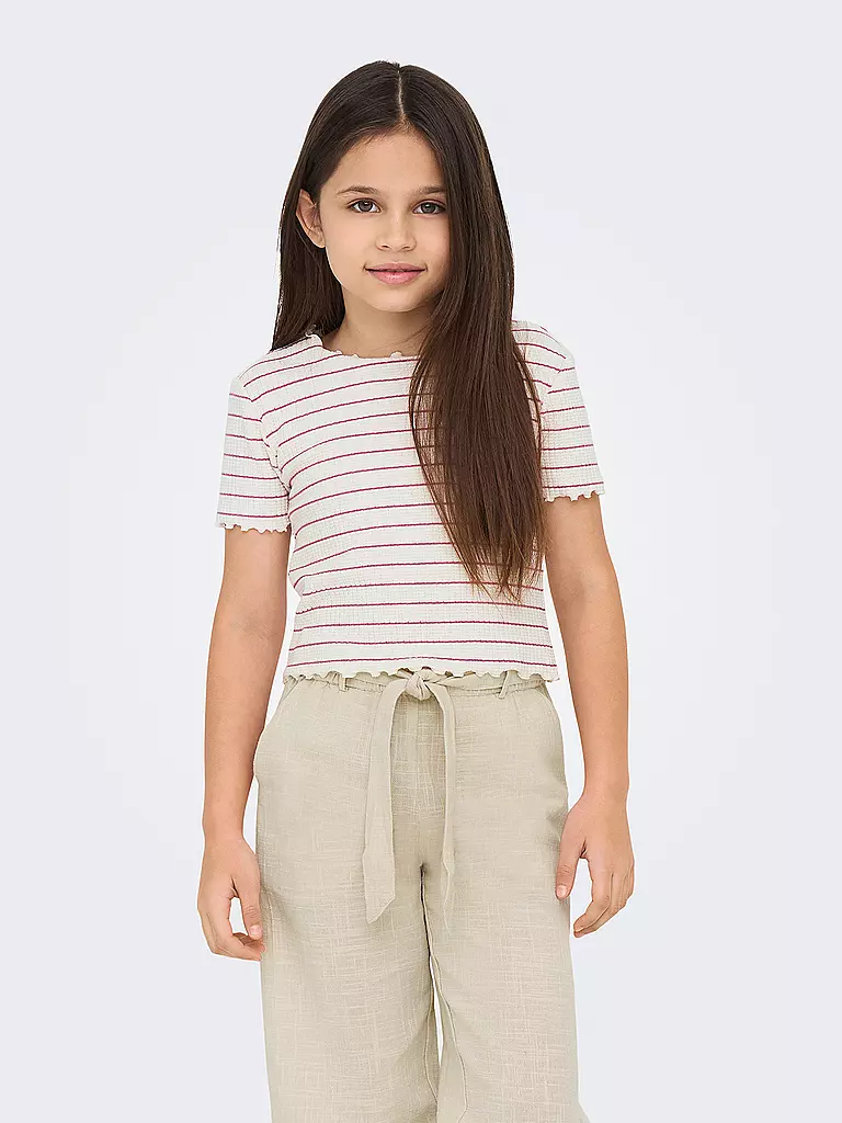 ONLY | Mädchen T-Shirt KOGANITS | weiss
