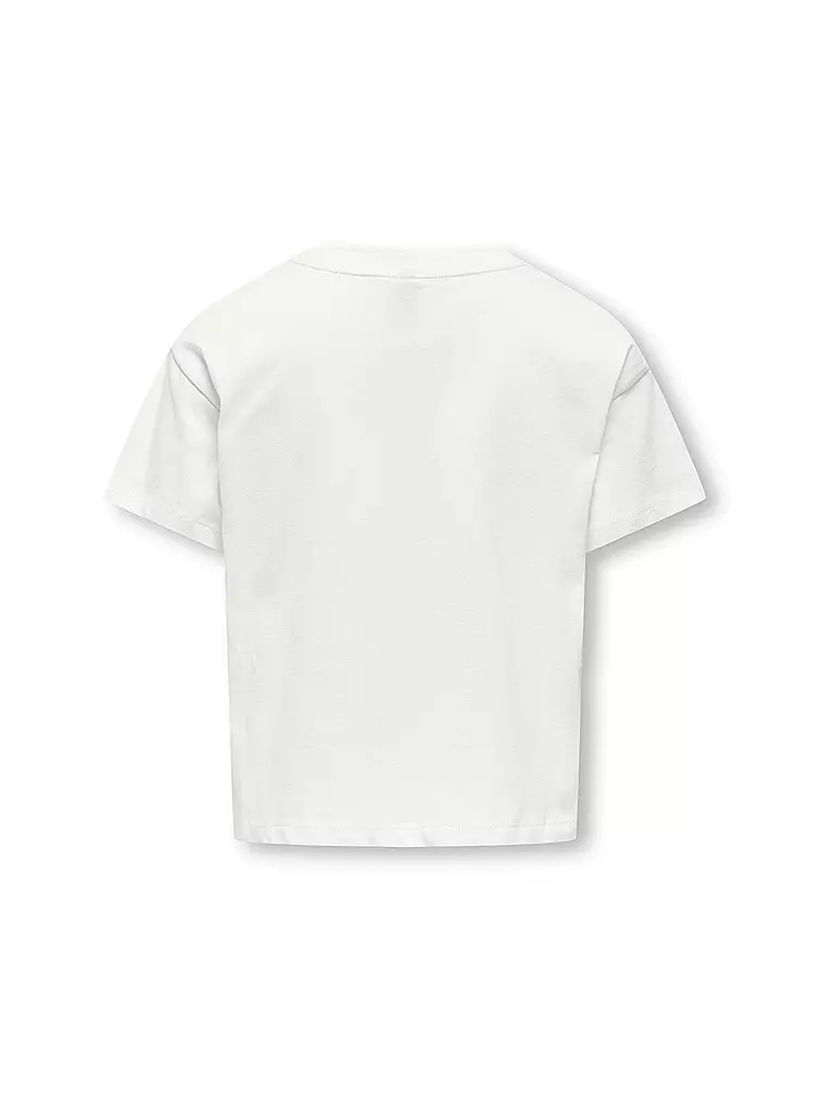 ONLY | Mädchen T-Shirt KOGMAIKEN LIFE CROPHEART | weiss