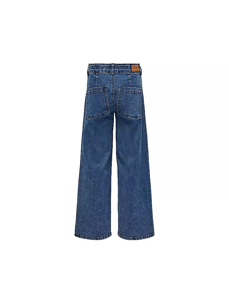 ONLY GIRLS Wide leg Jeans 'KOGSYLVIE' in Blauw Denim | ABOUT YOU
