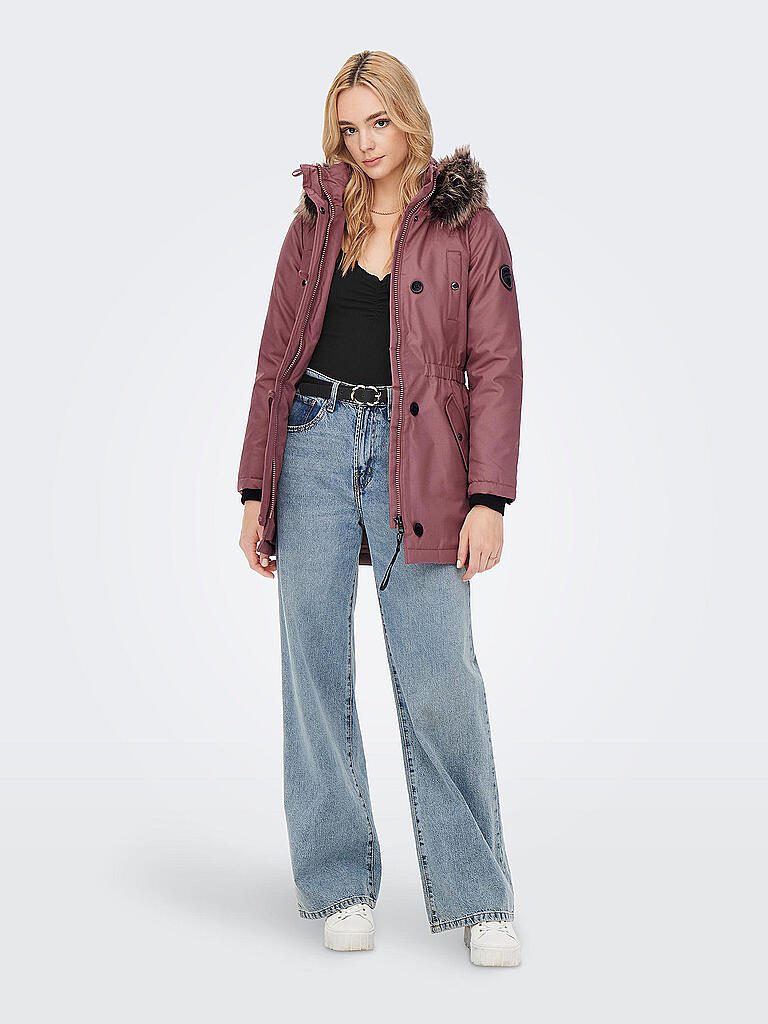 Only - Parka Donna New Starline Con Cappuccio In Pelliccia Nera - Foto 12