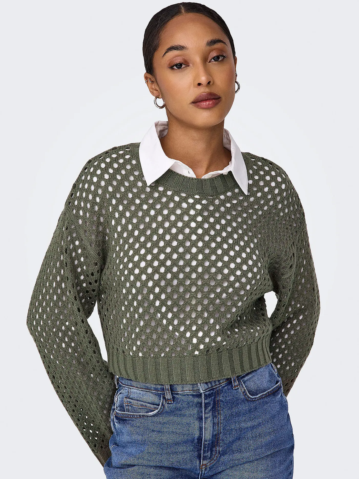 ONLY | Pullover Cropped Fit ONLSMILLA | olive