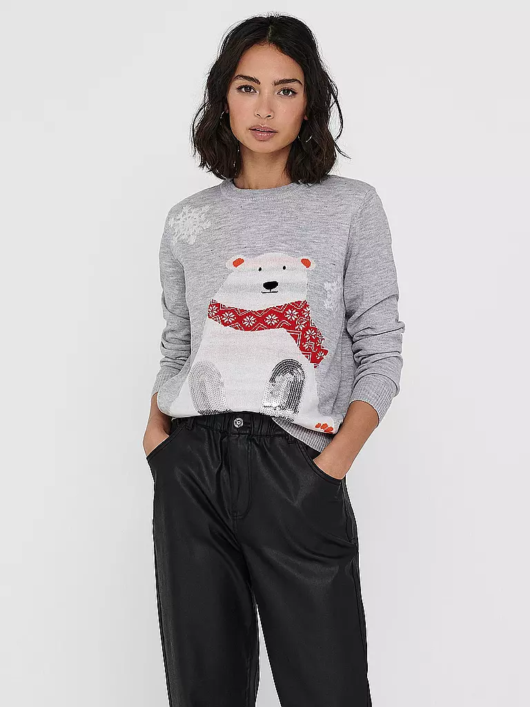 ONLY | Pullover ONLXMAS  | grau