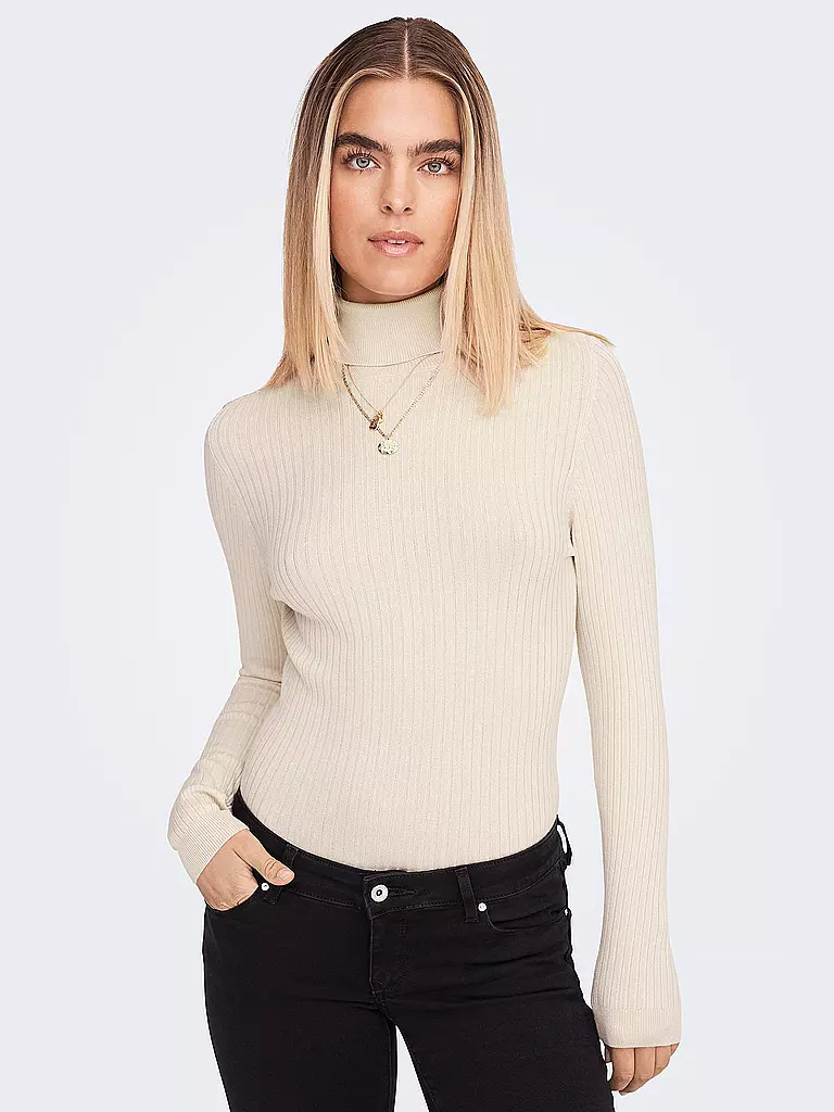 ONLY | Rollkrangenshirt ONLKAROL | creme