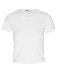 ONLY | T-Shirt Cropped ONLEMMA | weiss