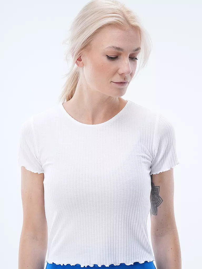 ONLY | T-Shirt Cropped ONLEMMA | weiss