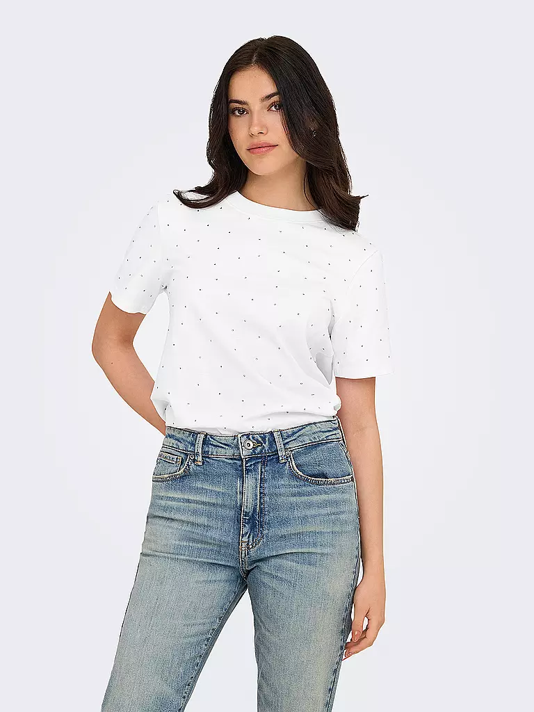 ONLY | T-Shirt ONLMONJA | grau