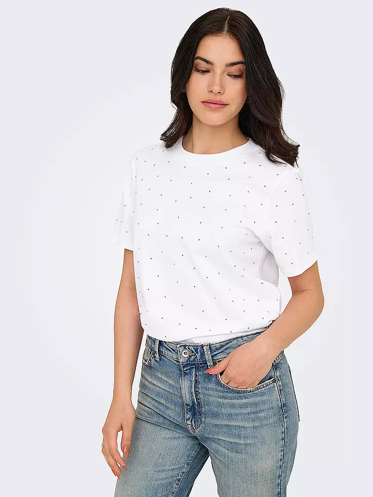 ONLY | T-Shirt ONLMONJA | grau