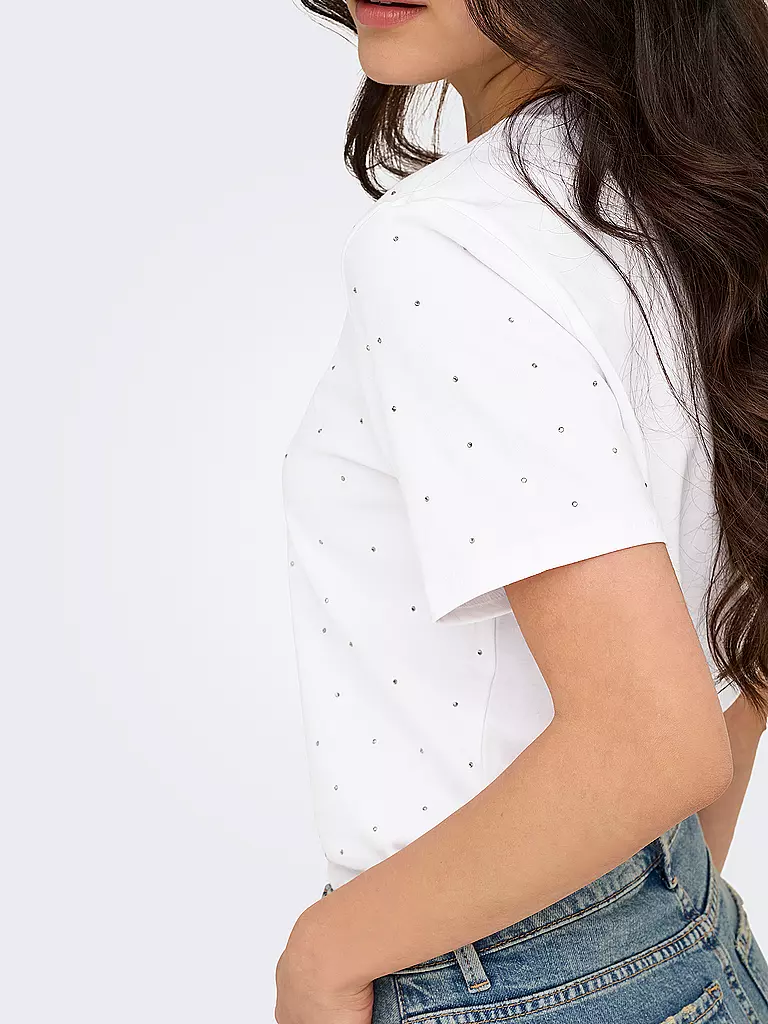 ONLY | T-Shirt ONLMONJA | grau