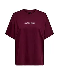 ONLY | T-Shirt ONLVIVVI | dunkelrot
