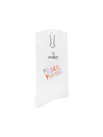 OOLEY | Socken ICON Peace Please weiss