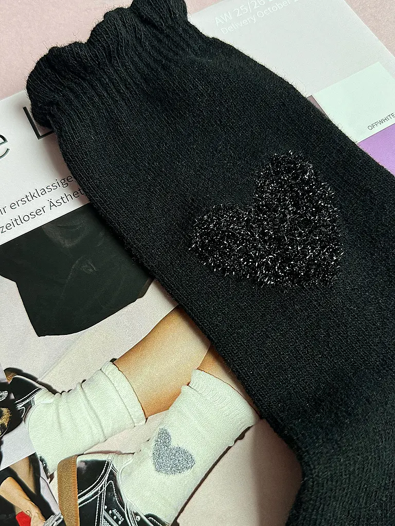 OOLEY | Socken CASHMERE ELEGANCE | Schwarz