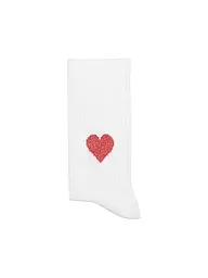 OOLEY | Socken ICON glitter love lilac | weiss