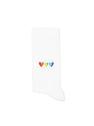 OOLEY | Socken ICON glitter love lilac | weiss