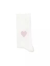 OOLEY | Socken ICON glitter love lilac | weiss
