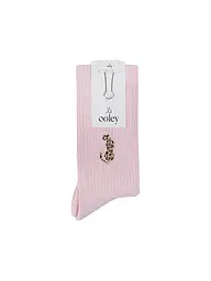 OOLEY | Socken ICON Leo Rose Rosa  | Rosa