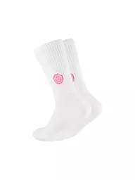OOLEY | Socken ICON glitter love lilac | weiss