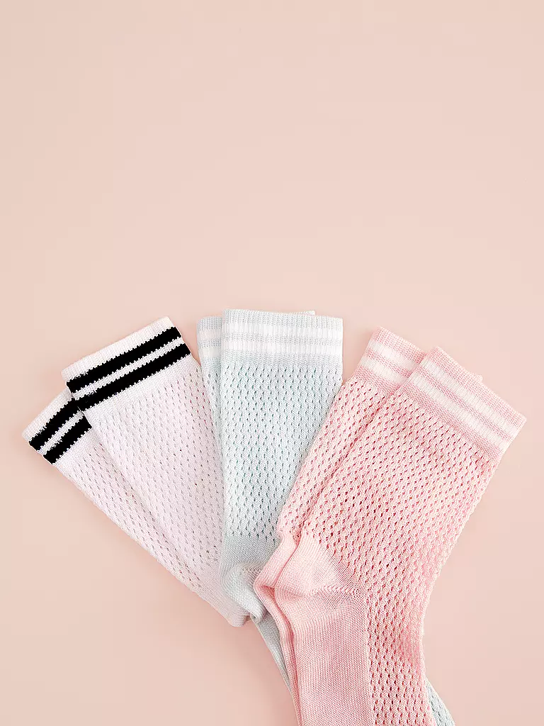 OOLEY | Socken NET ice rose | creme