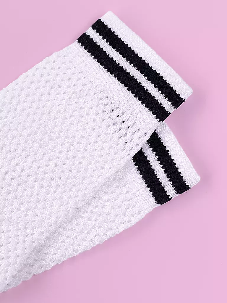OOLEY | Socken NET offwhite | lila