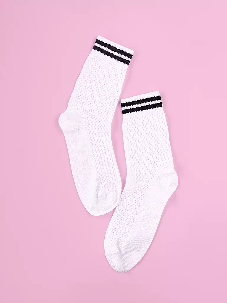 OOLEY | Socken NET offwhite | lila