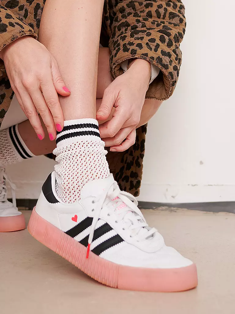 OOLEY | Socken NET offwhite | lila