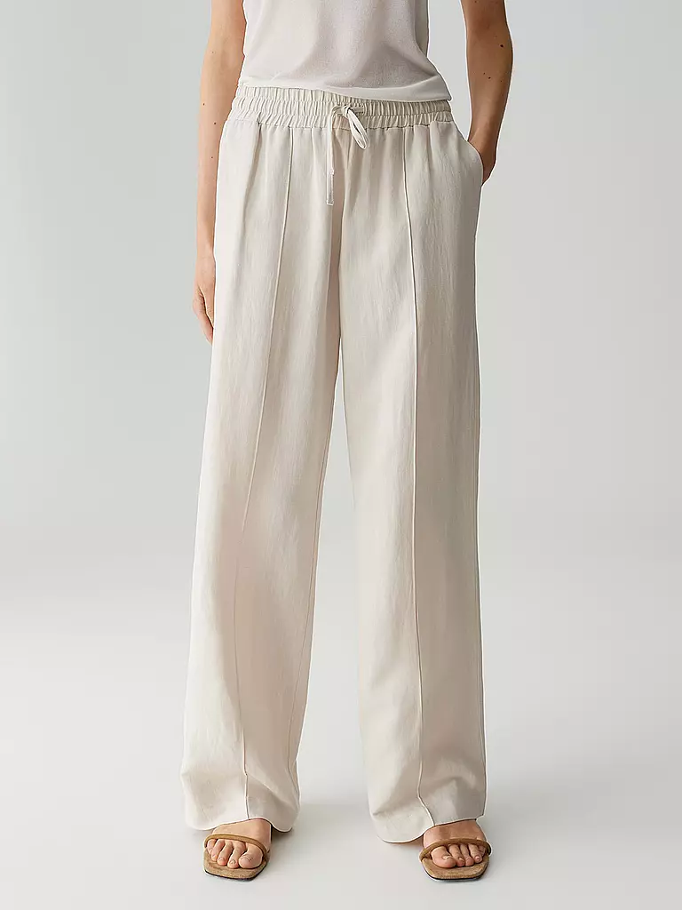 OPUS PANTS | Marlenehose MALOTTA NATURAL | creme